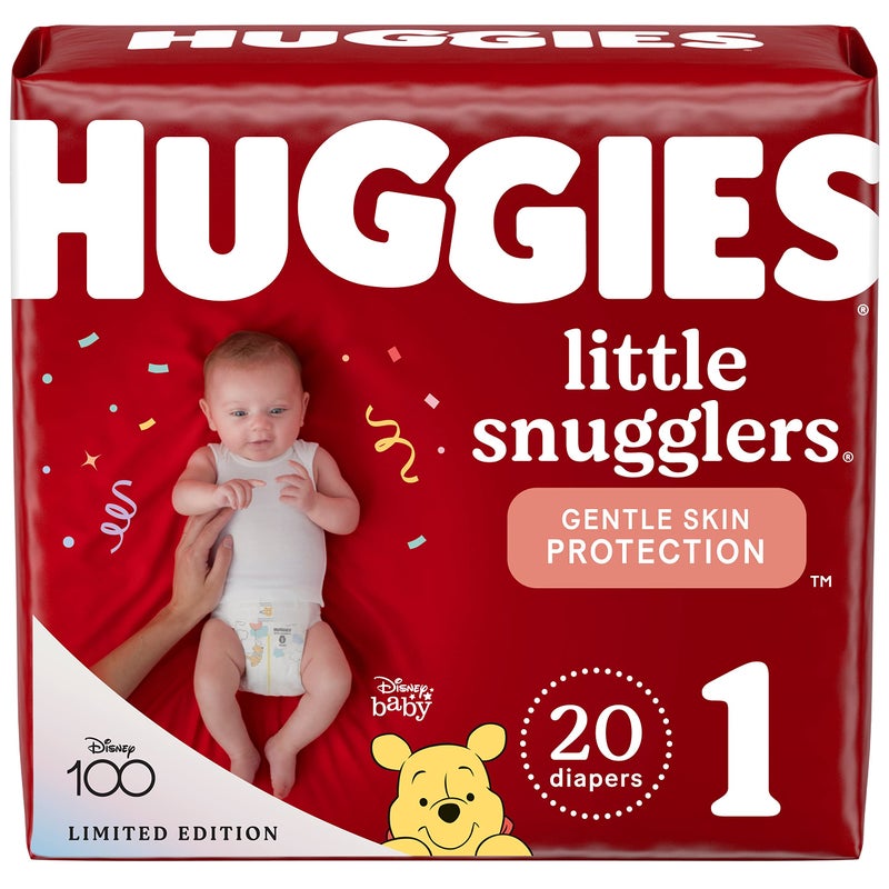 Huggies Little Snugglers Baby Diaper Size 1, 8 to 14 lbs. 34717, 20 Ct - Image 1
